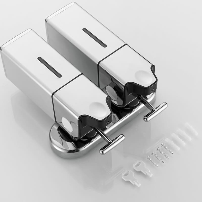 Dispenser de Sabonete, Shampoo e Condicionador em Aço Inox – Decora Lar