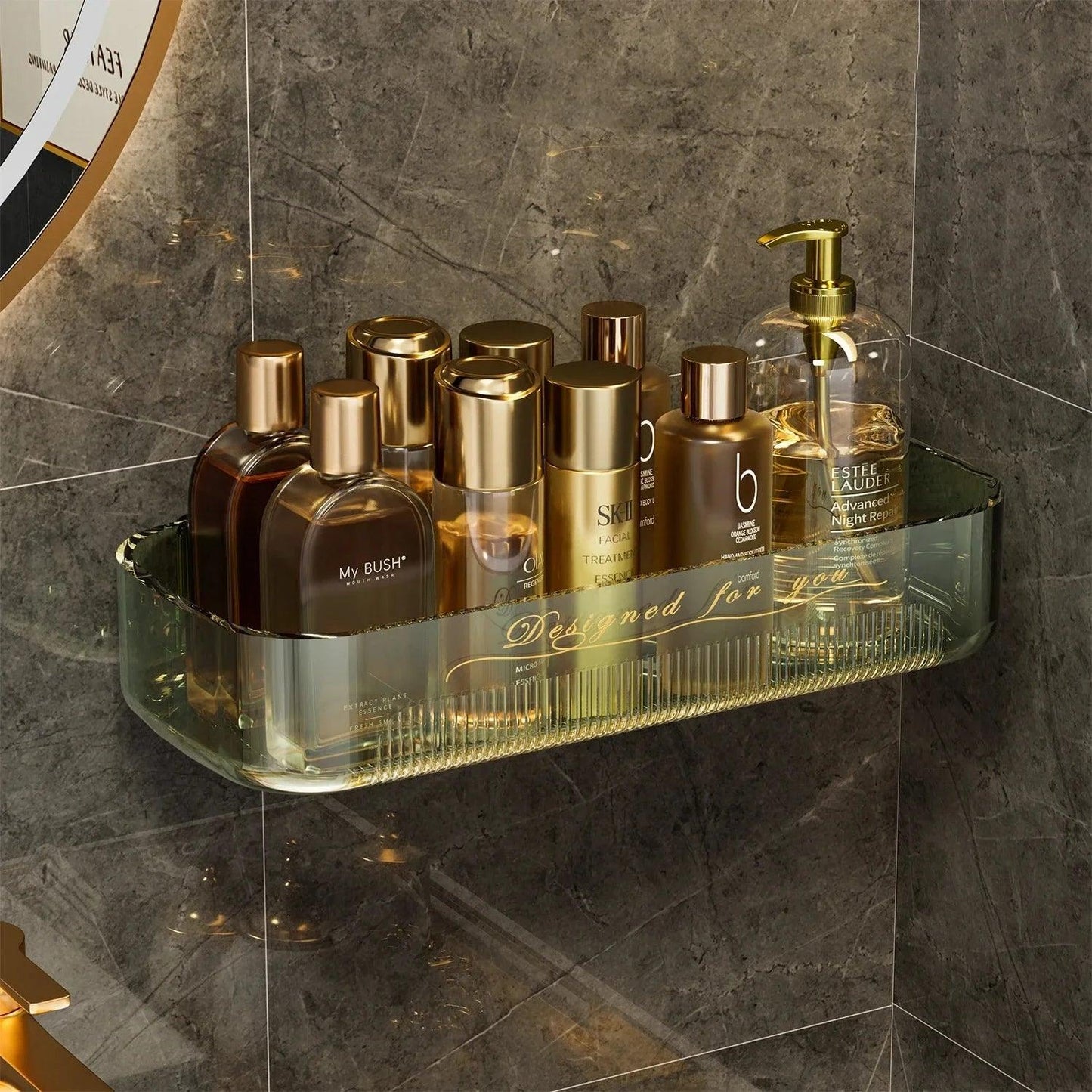 Prateleira de parede sem furos estilo nórdico organizador moderno Decora Lar