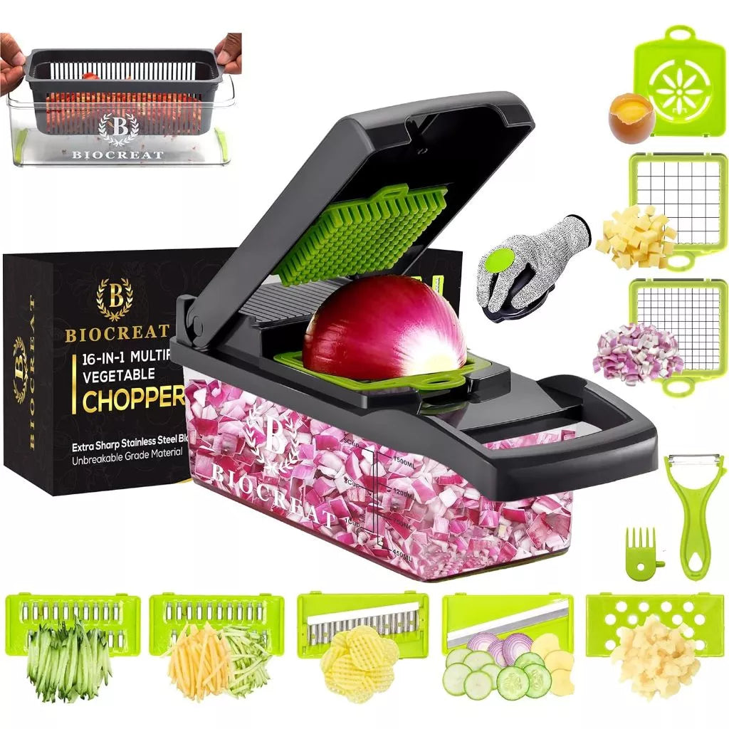 Cortador Multifuncional Fatiador de Verduras, Frutas e Legumes Decora Lar