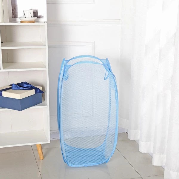 Cesto de Roupa Dobrável de Nylon – Organização Prática para Lavanderia Decora Lar
