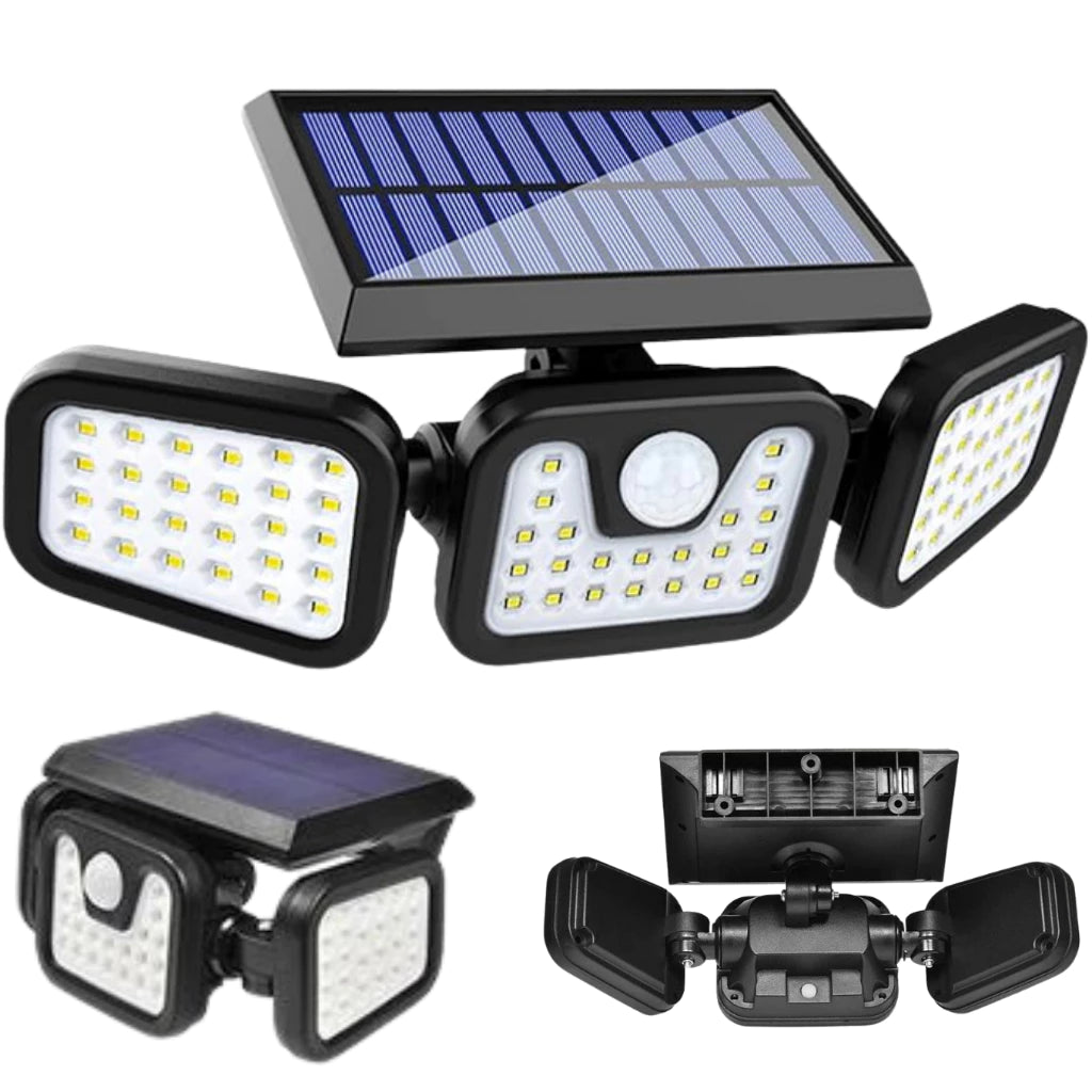 Refletor Solar LED com Sensor de Movimento e Controle Remoto Decora Lar