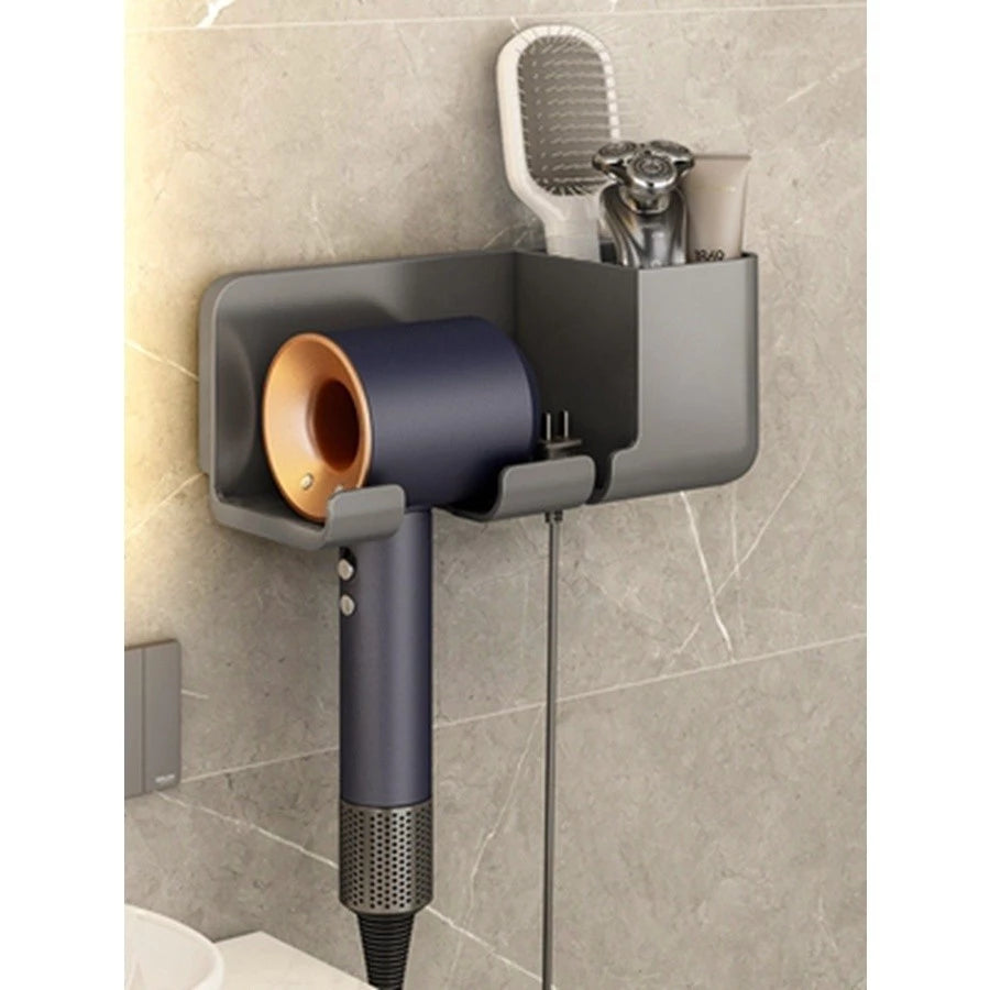 Suporte Para Secador de Cabelo Adesivo de Parede Sem Furos Decora Lar