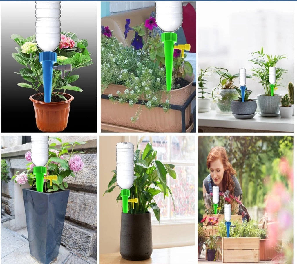 Kit com 12 Gotejadores Irrigadores para Garrafa PET – Irrigação Inteligente Decora Lar
