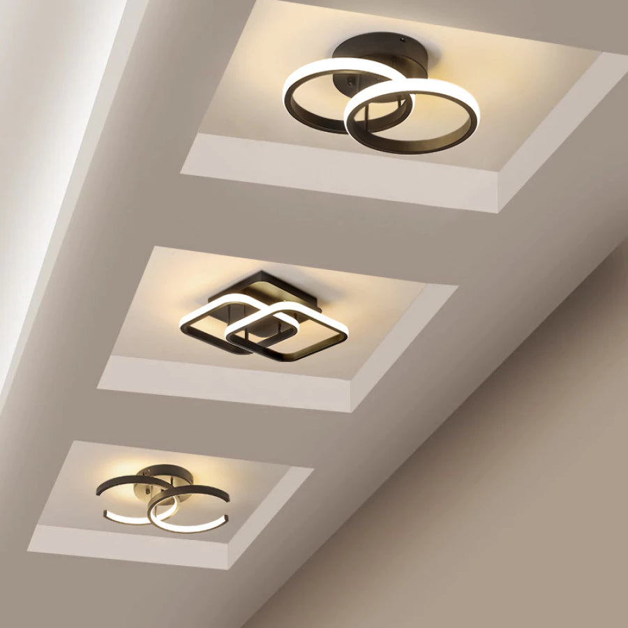 Luminária de Teto Plafon LED Moderna para Corredor, Sala, Quarto e Cozinha Decora Lar