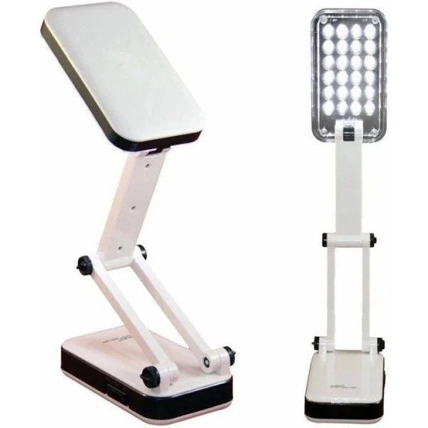 Luminária Portátil Dobrável com 24 LEDs Recarregável para Mesa Decora Lar