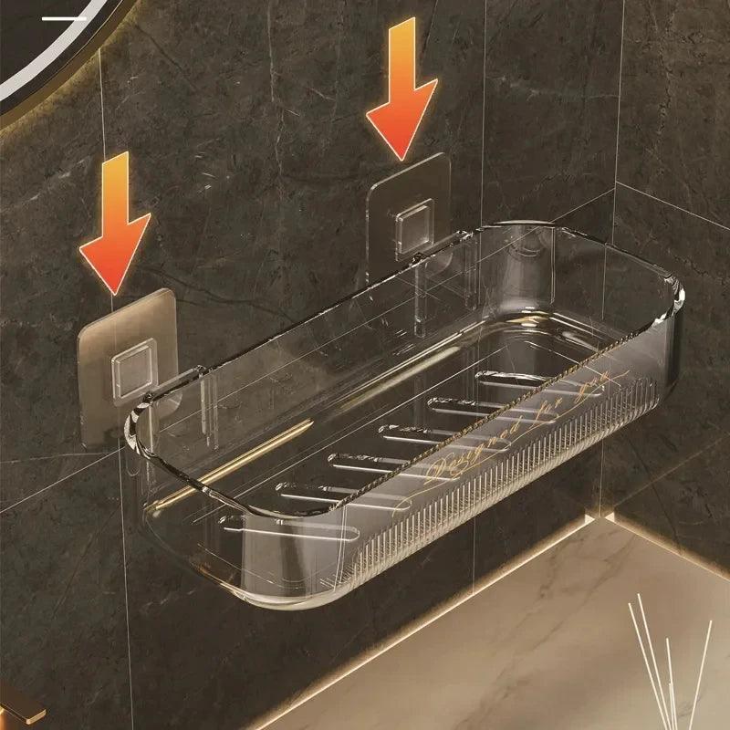 Prateleira de parede sem furos estilo nórdico organizador moderno Decora Lar