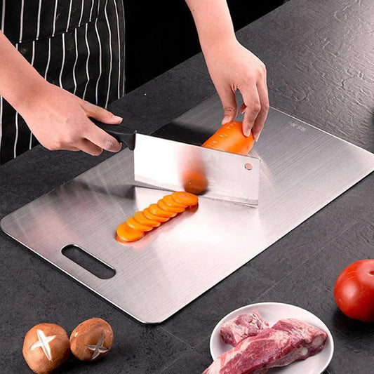 Tábua de Corte de Aço Inoxidável para Cozinha – Decora Lar