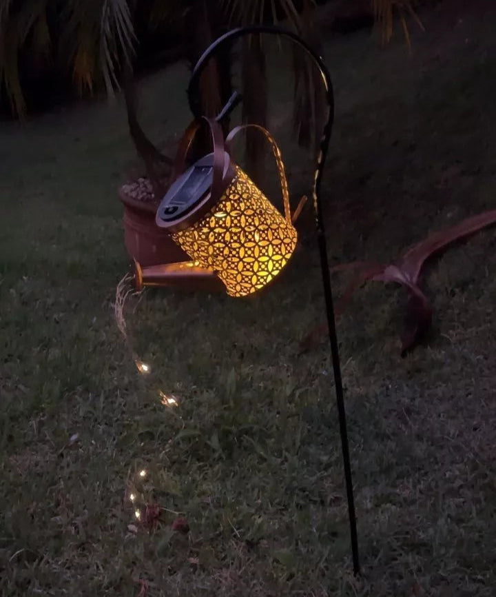 Luzes Solares de Piso e Jardim Estilo Chaleira à Prova de Chuva Decora Lar