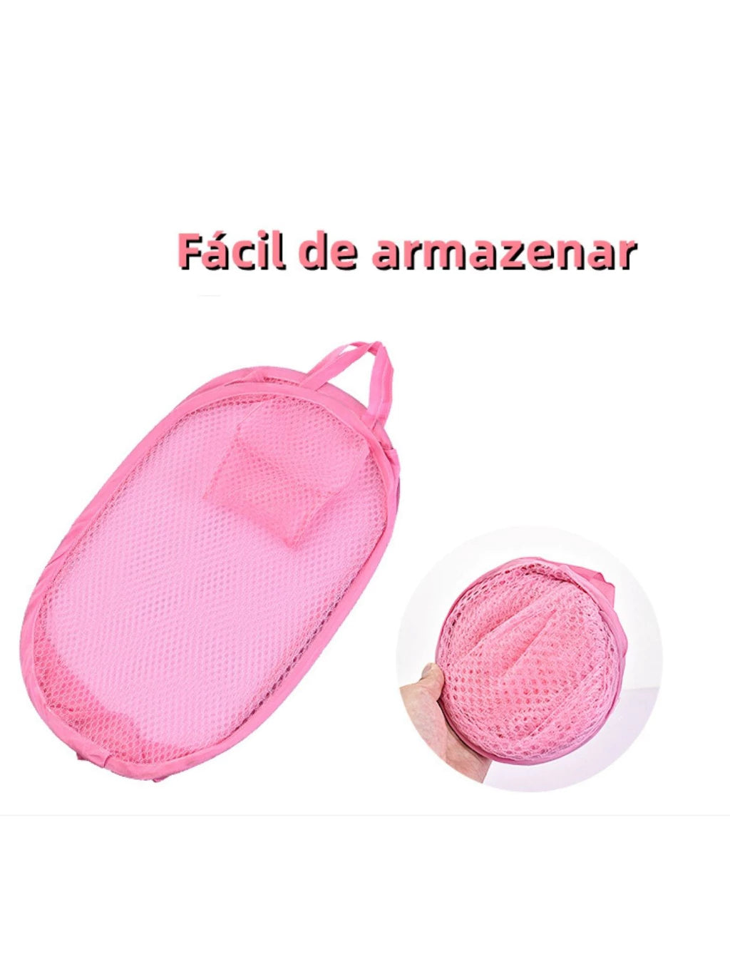 Cesto de Roupa Dobrável de Nylon – Organização Prática para Lavanderia Decora Lar