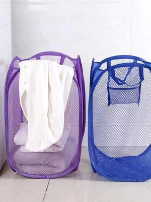 Cesto de Roupa Dobrável de Nylon – Organização Prática para Lavanderia Decora Lar