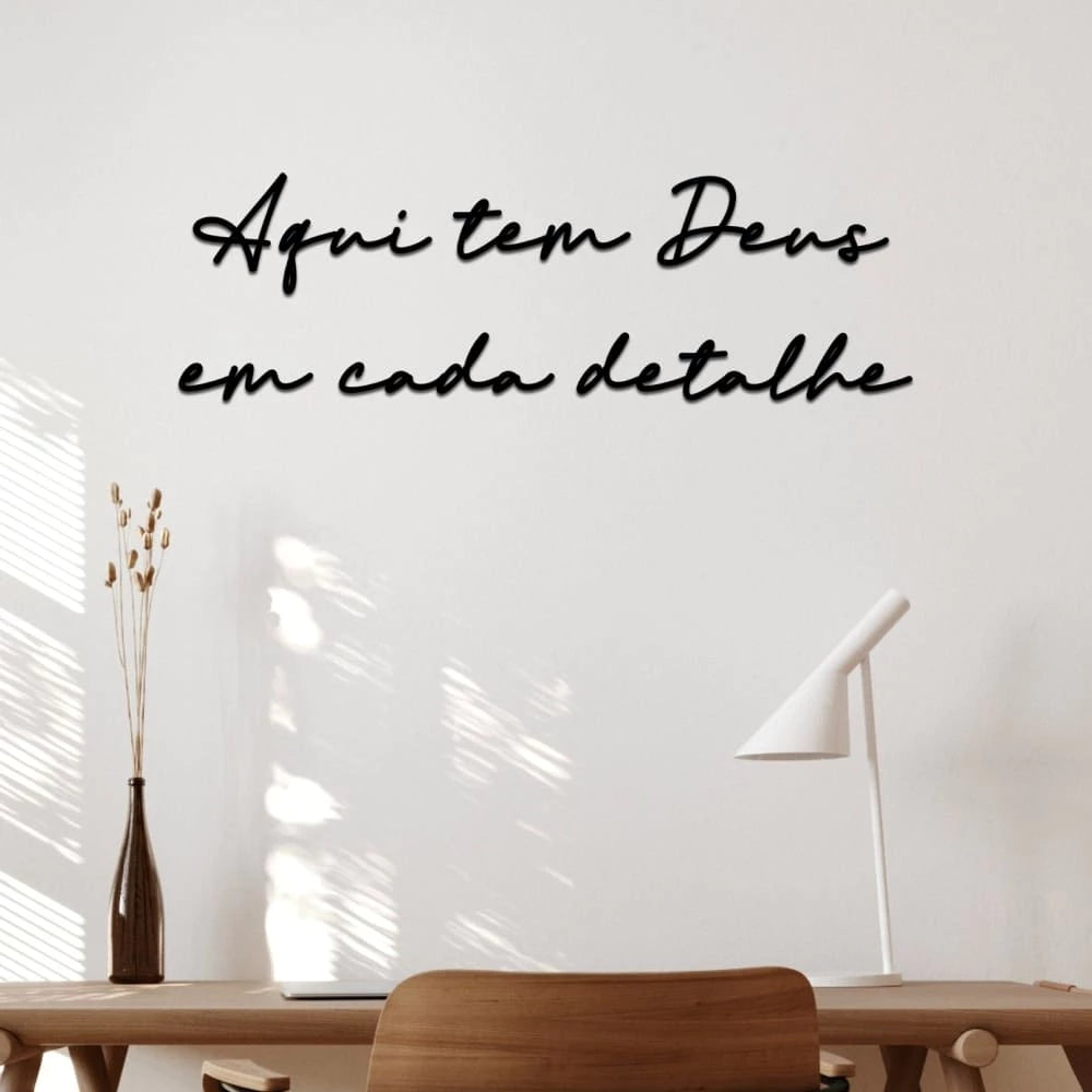 Quadro Decorativo Frase Abençoados por Deus em MDF  Decora Lar