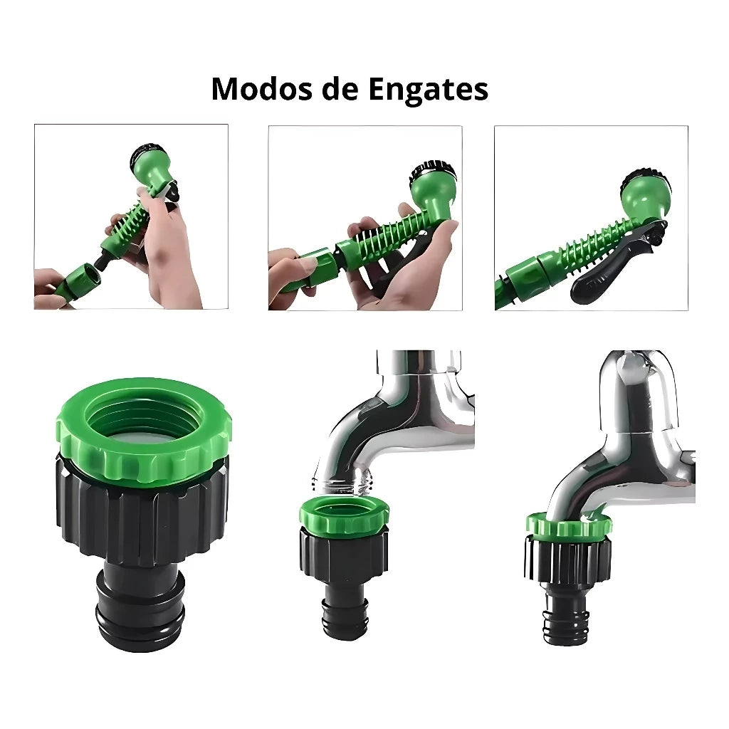 Mangueira Mágica Expansível Flexível para Jardim Retrátil Multiuso 15m/30m Decora Lar