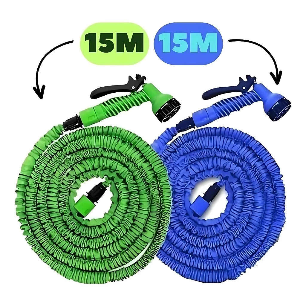 Mangueira Mágica Expansível Flexível para Jardim Retrátil Multiuso 15m/30m Decora Lar