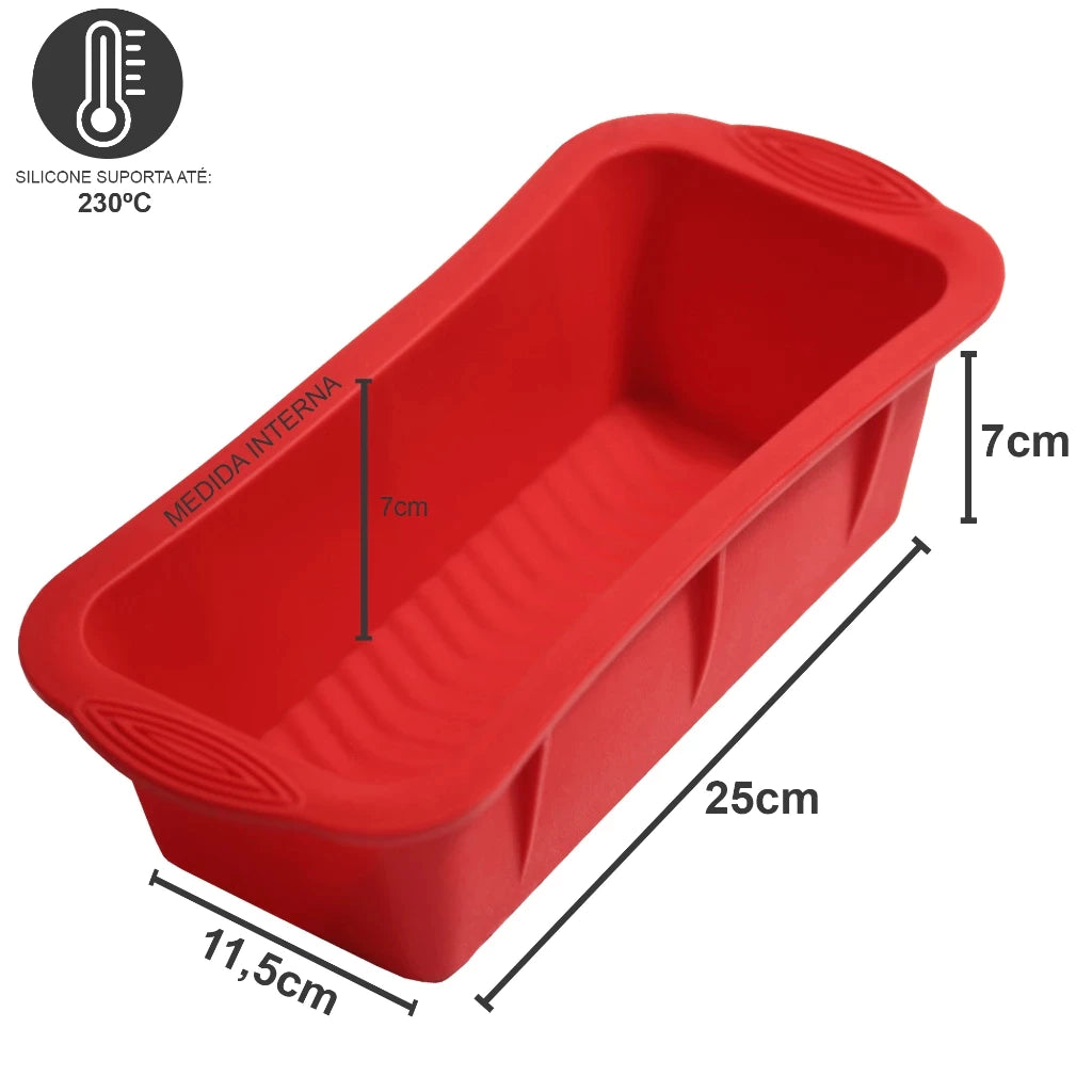 Kit 4 Formas de Silicone Para Bolo, Pães e Doces – Suporta Temperaturas de -30℃ até 230℃ Decora Lar