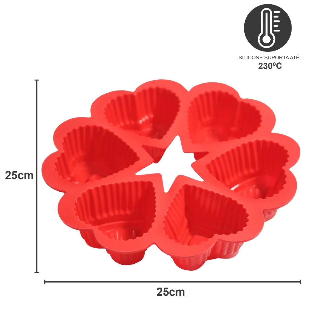 Kit 4 Formas de Silicone Para Bolo, Pães e Doces – Suporta Temperaturas de -30℃ até 230℃ Decora Lar