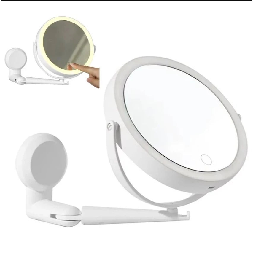 Espelho de Mesa para Maquiagem com  LEDs e Tela Touch Decora Lar