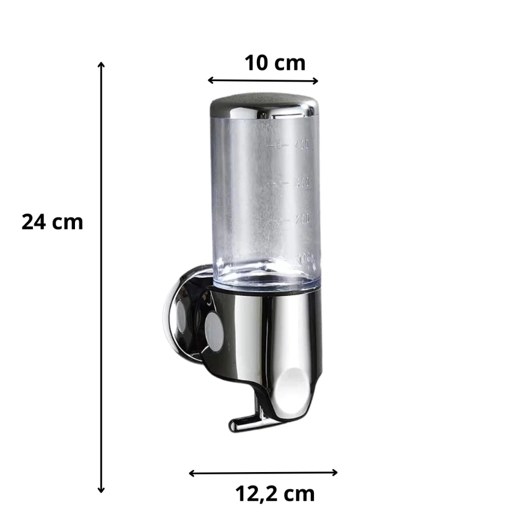 Dispenser em aço inoxidável  de Sabonete Líquido e Shampoo – Organização e Praticidade Decora Lar