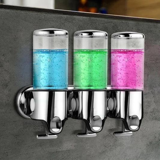 Dispenser em aço inoxidável  de Sabonete Líquido e Shampoo – Organização e Praticidade Decora Lar