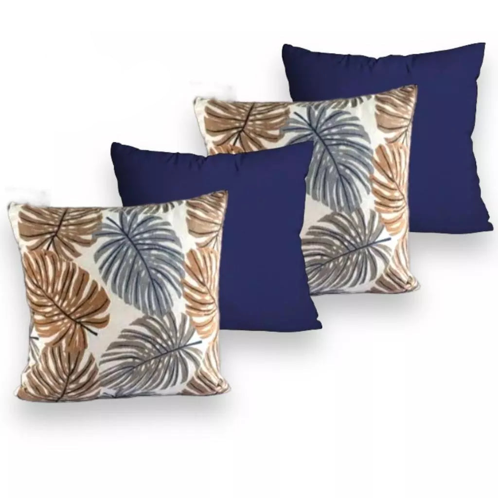 Kit 4 Almofadas Decorativas com Enchimento de Espuma Soft Clean para Sala, Quarto ou Sofá Decora Lar