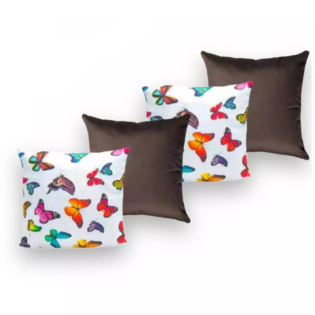 Kit 4 Almofadas Decorativas com Enchimento de Espuma Soft Clean para Sala, Quarto ou Sofá Decora Lar
