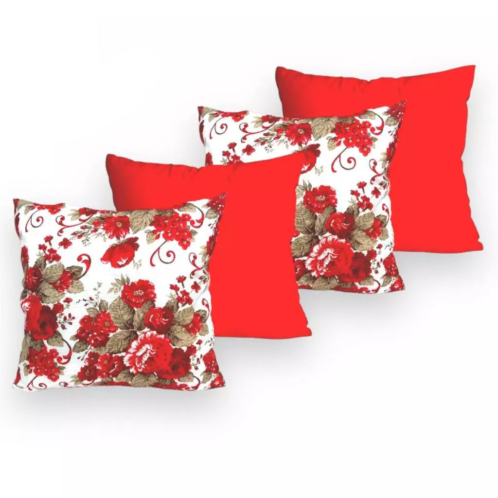 Kit 4 Almofadas Decorativas com Enchimento de Espuma Soft Clean para Sala, Quarto ou Sofá Decora Lar