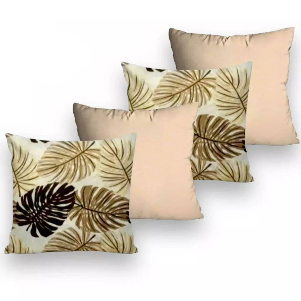 Kit 4 Almofadas Decorativas com Enchimento de Espuma Soft Clean para Sala, Quarto ou Sofá Decora Lar