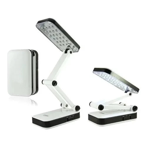 Luminária Portátil Dobrável com 24 LEDs Recarregável para Mesa Decora Lar
