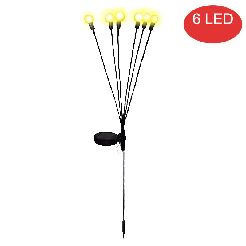 Luzes Solares Firefly LED à Prova d'Água para Jardim e Paisagem Decora Lar