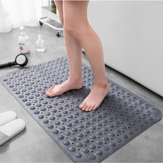 Tapete Para Box Retangular com Ventosa Massagem Relaxante Decora Lar