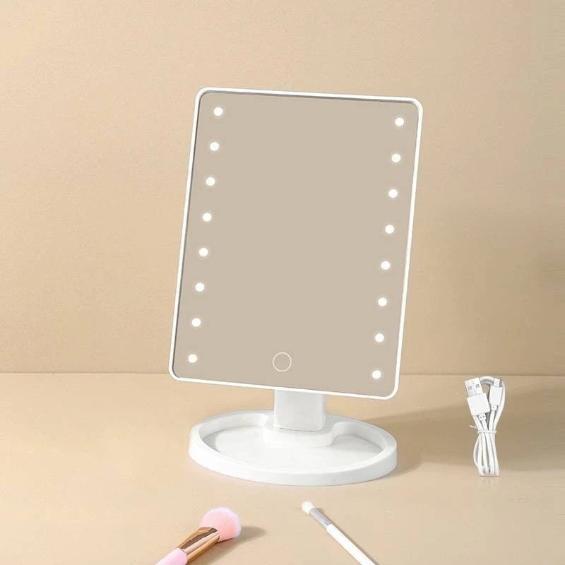 Espelho de Mesa para Maquiagem com  LEDs e Tela Touch Decora Lar
