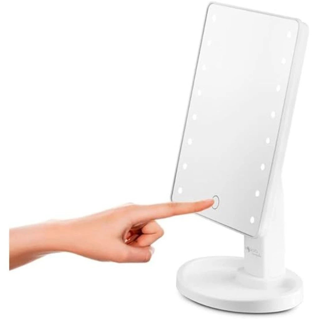 Espelho de Mesa para Maquiagem com  LEDs e Tela Touch Decora Lar