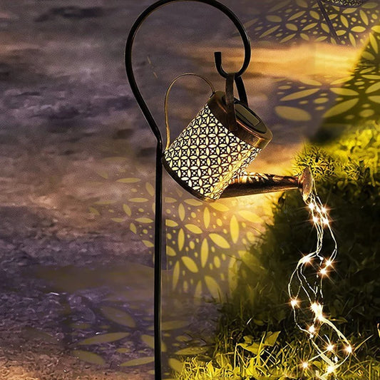 Luzes Solares de Piso e Jardim Estilo Chaleira à Prova de Chuva Decora Lar